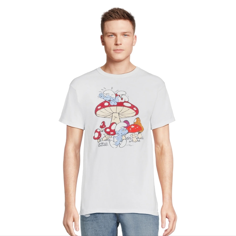 Smurfs Men's Graphic Tee, shirt 100% Cotton
